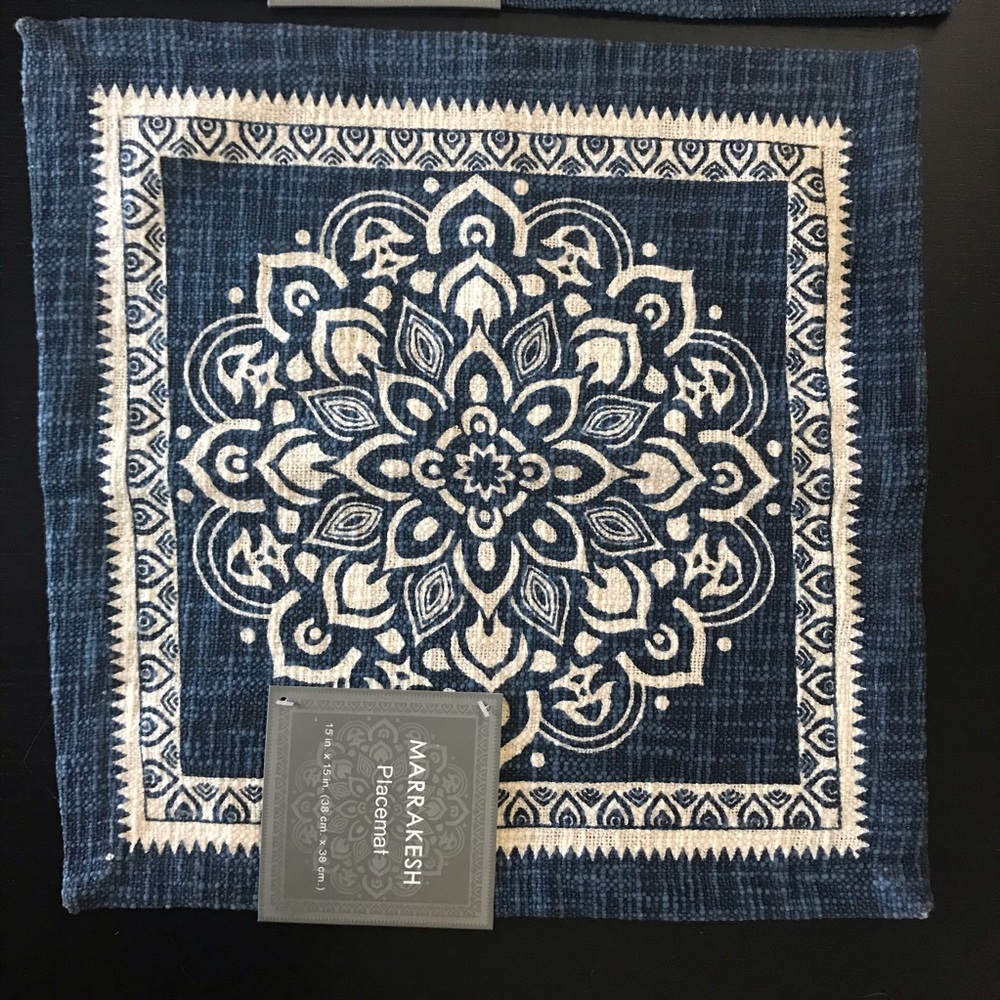 Marrakesh Placemat Blue & White
